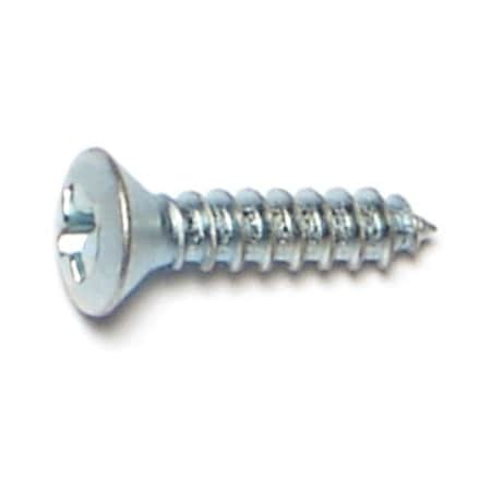 Midwest Fastener Sheet Metal Screw, #4 x 1/2 in, Zinc Plated Steel Oval Head Phillips Drive, 50 PK 67721